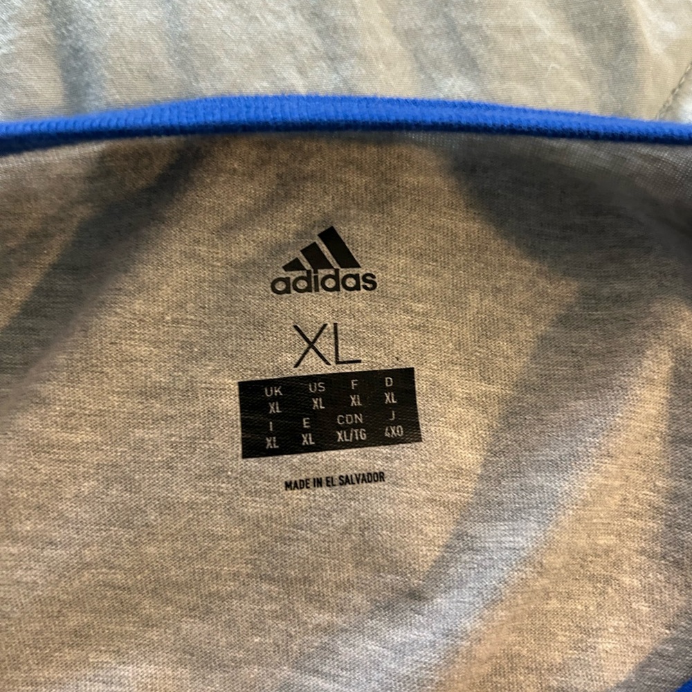 Adidas Heather Gray Shirt - Picture 5 of 5